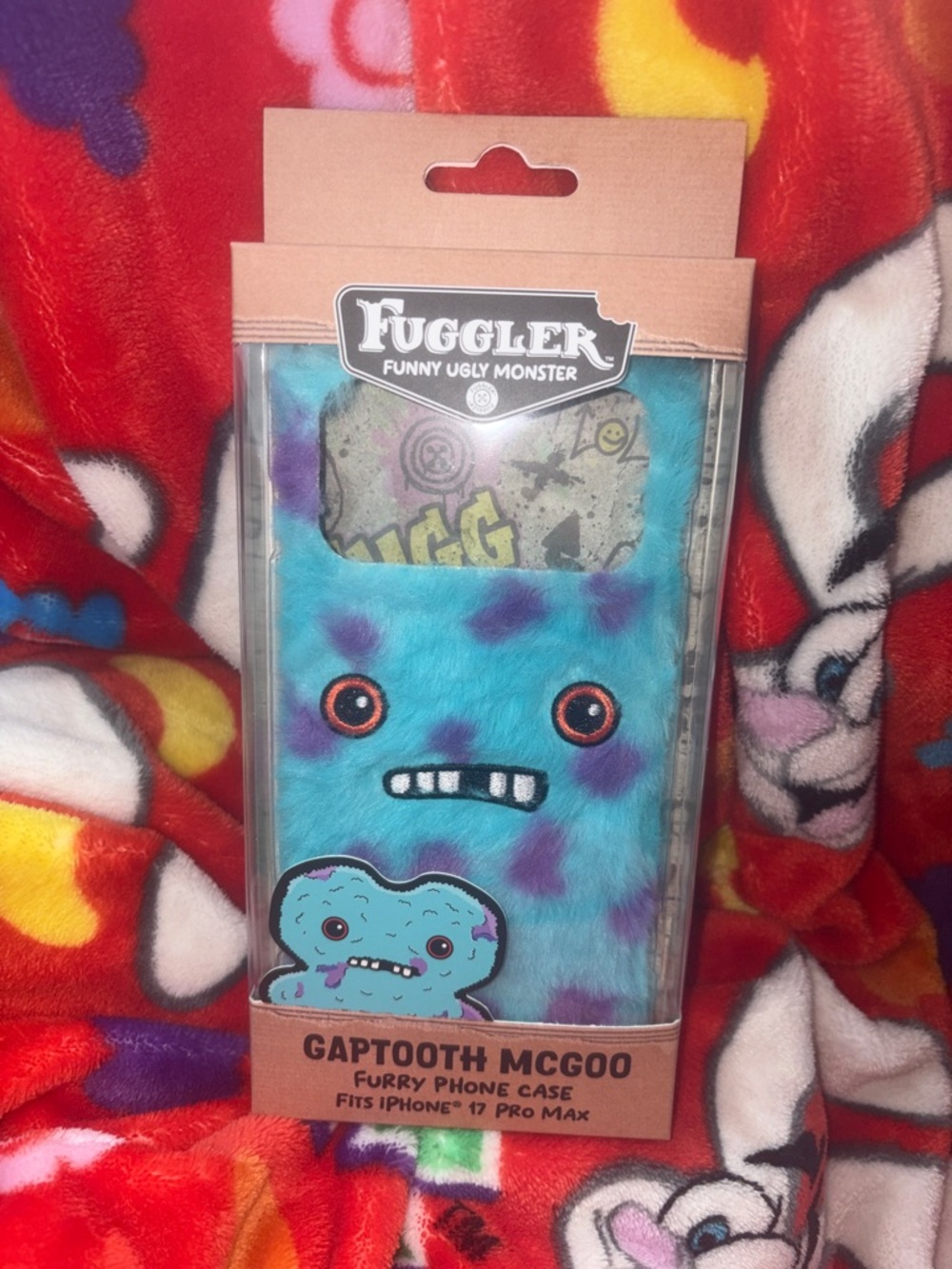 Gaptooth McGoo Furry Phone Case iPhone 17 Pro Max - Blue Purple NEW QUICk SHIP